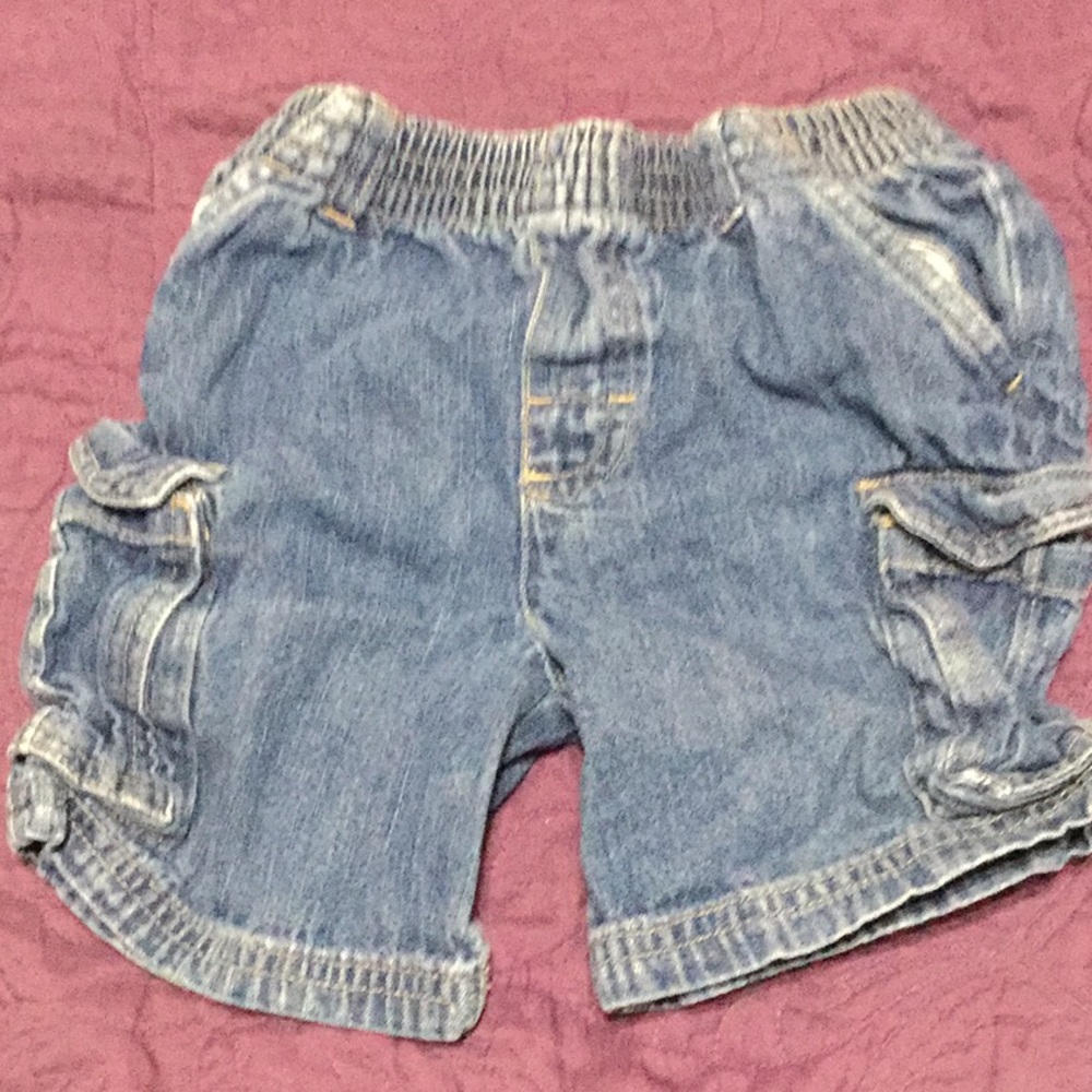 Denim Cargo Shorts